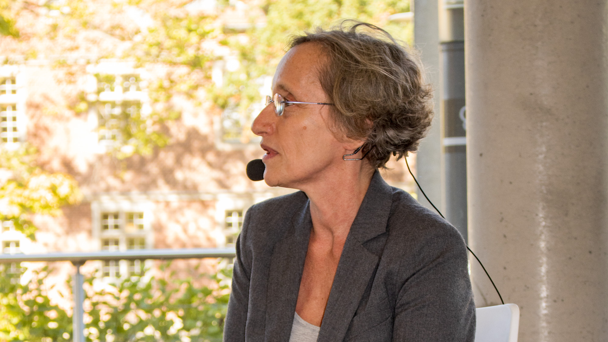Prof. Dr. Jeanette Schulz-Menger bei der Aufzeichnung des LNDW-Podcasts in Klinikum Buch | Foto: LNDW/LHLK 2020